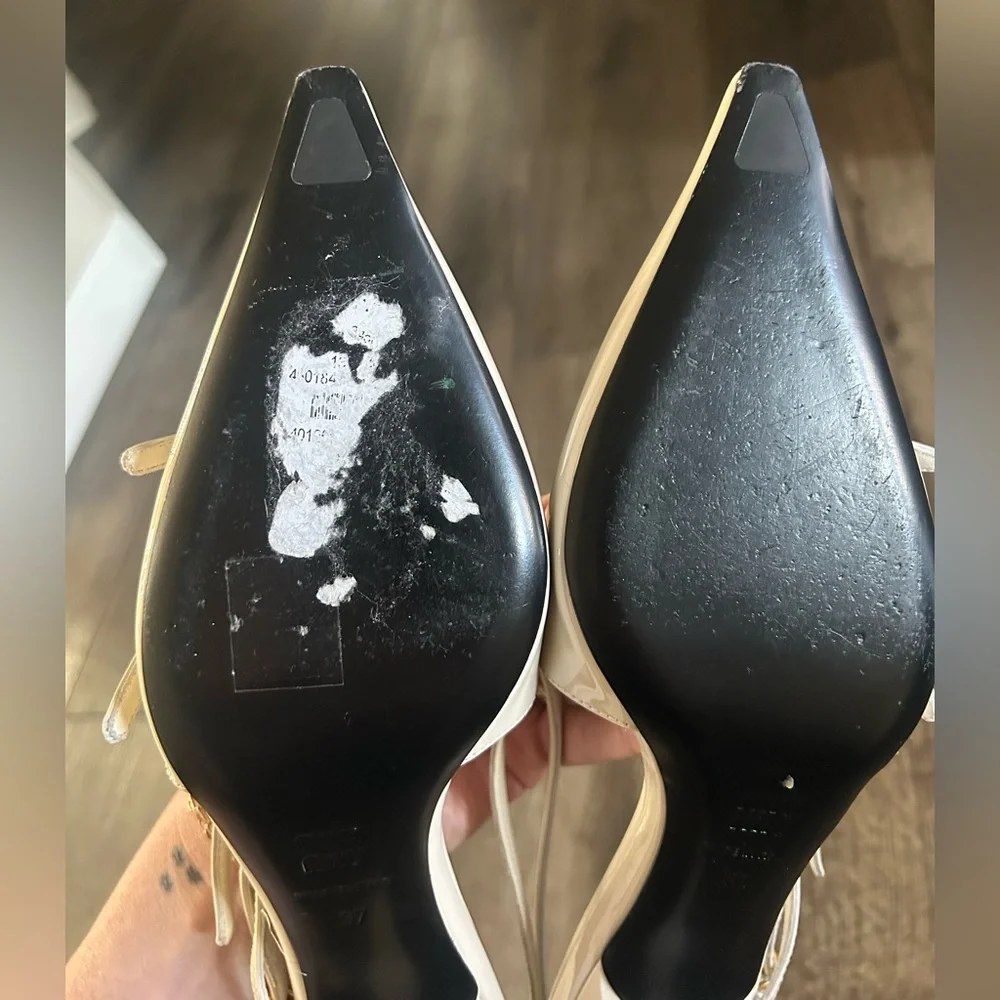 Miu Miu kitten heel slingback pumps - Picture 5 of 10